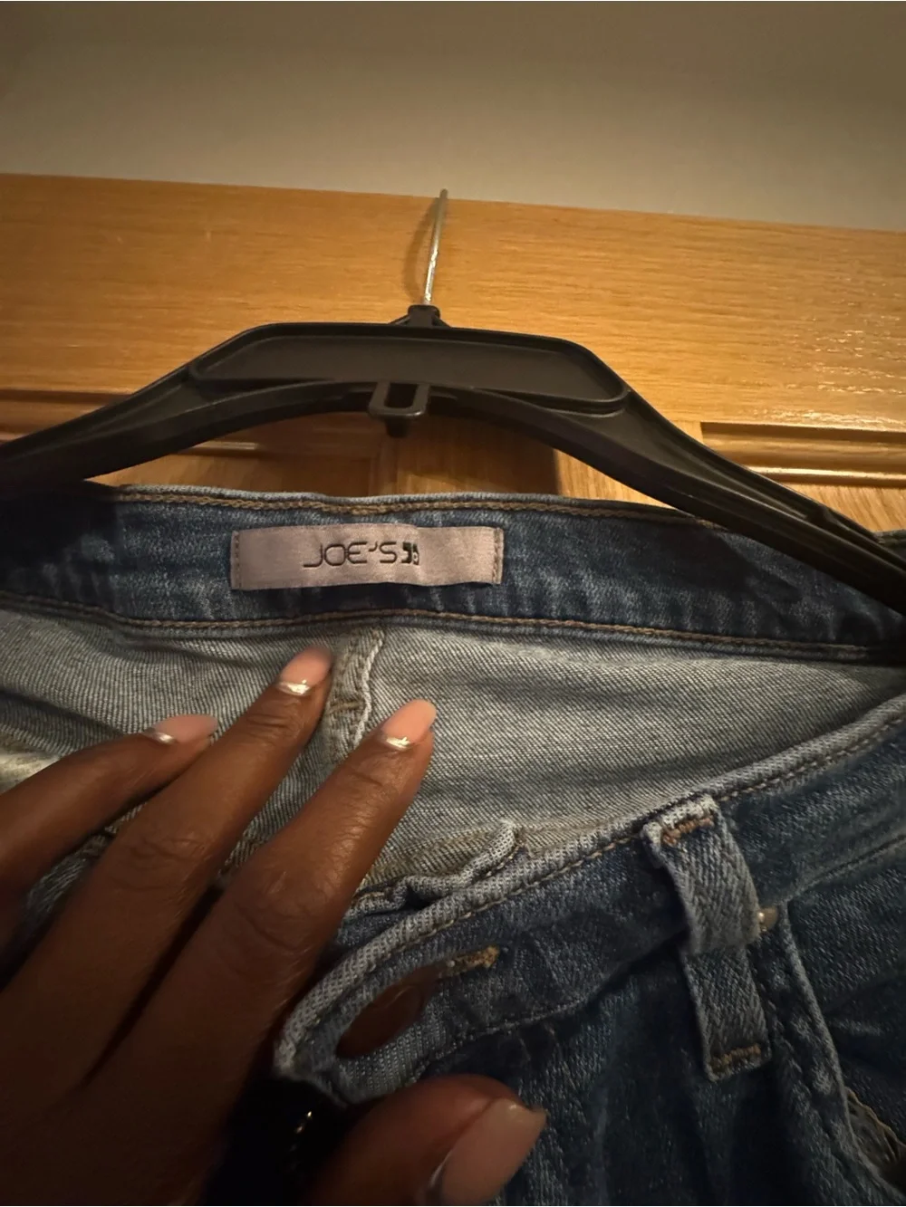 Joe's Jeans Women's  Cropped Flared Raw Hem Jeans - Blue Denim